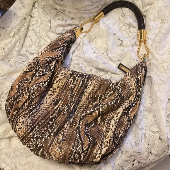 Michael Kors Phython Leather Hobo - Picture 3 of 7